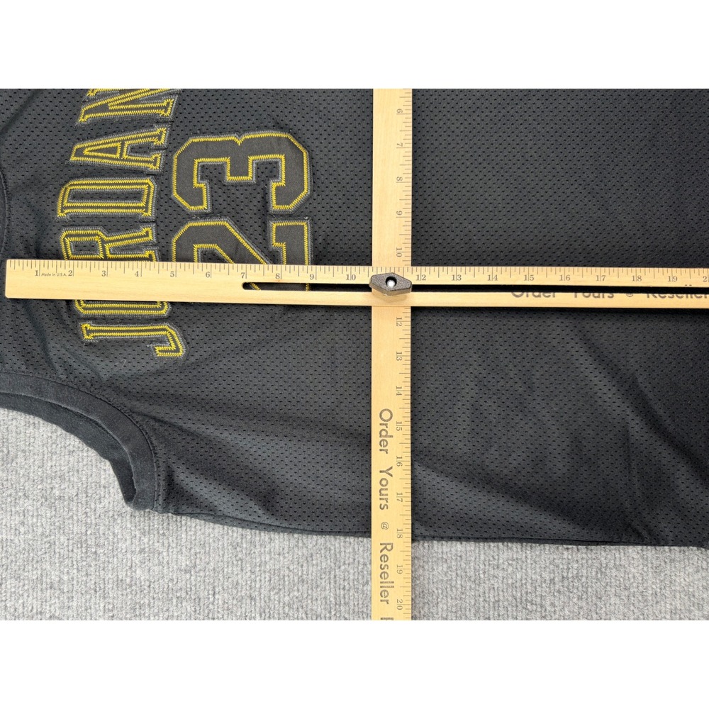 Jordan Brand Michael‎ Jordan 23 Mesh Basketball Jersey Black Gold Youth XL Men S - Picture 7 of 8